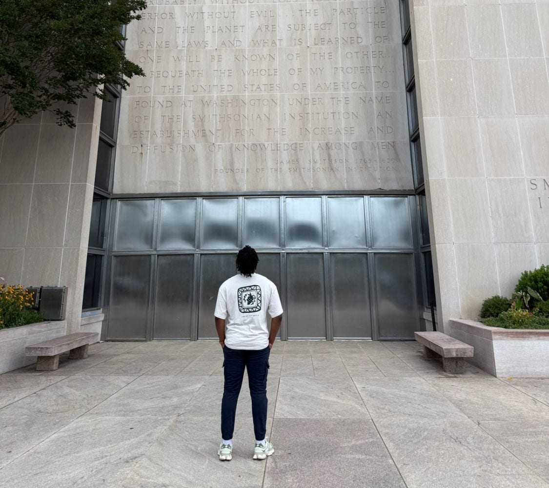 Tochii reading the Smithsonian inscription: for the increase and diffusion of knowledge