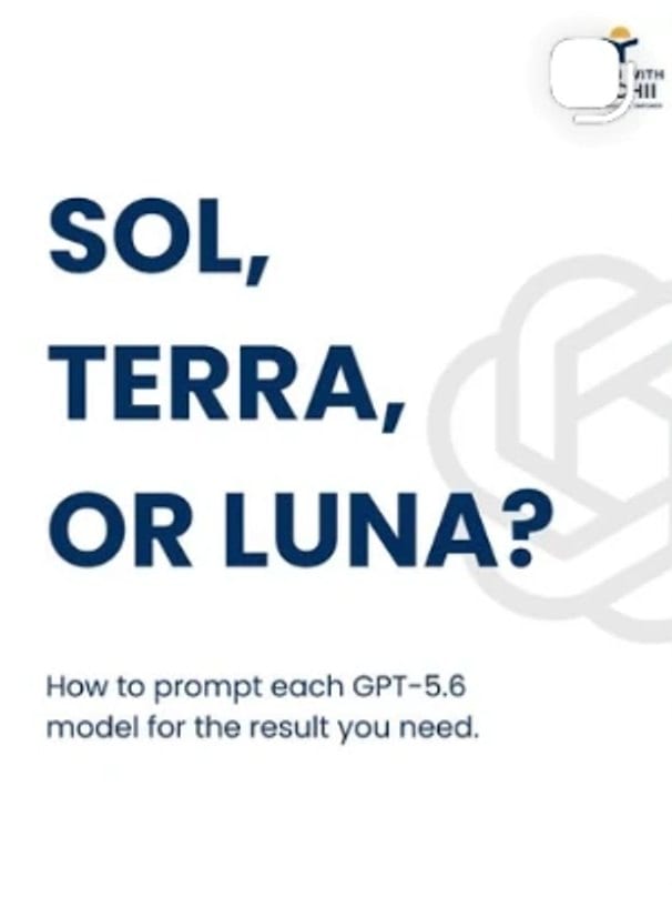 Sol, Terra, or Luna? Prompting each GPT-5.6 model